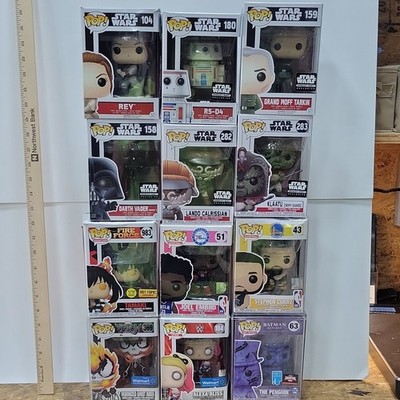Funko Pop! Vinyl Mixed Lot 12 Boxed Exclusives Unopened Star Wars Batman