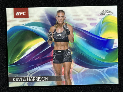 2025 Topps Chrome UFC Helix Refractor #HEL-15 Kayla Harrison SSP Case Hit -N-Q