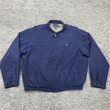 Polo Golf Ralph Lauren Harrington Jacket Mens Extra Large Blue Windbreaker Coat