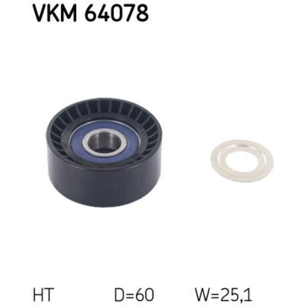 Skf Spannrolle Keilrippenriemen FüR Mazda 3 Bm 2.2 D 6 Kombi Gj Gl Gh-image