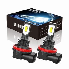 Pair LED Fog Light Bulbs H8 H11 White 6000K Bright Driving Lamp Bulb DRL
