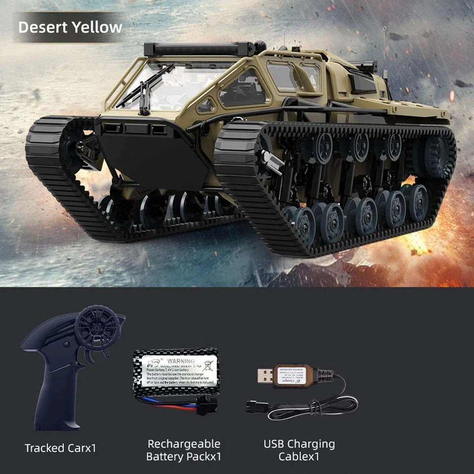 C8812 1/18 2.4GHz RC Drifting Tracked Off Road Vehicle RTR Simulation Car Lights - Image 3 of 4