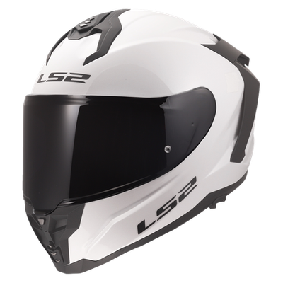 LS2 Challenger II Motorcycle Helmet Gloss White Black Large | eBay