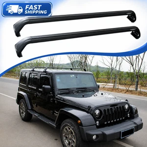 2PCS Cross Bar Fits For Jeep Wrangler JK JL 2007-2025 Roof Rail Luggage Carrier (For: More than one vehicle)