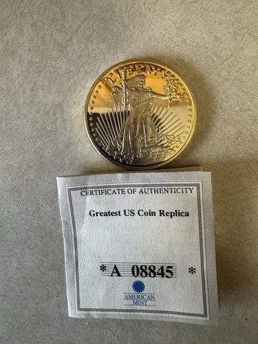 COPY OF 1933 $20 GOLD DOUBLE EAGLE, AMERICAN MINT FANTASY COIN!