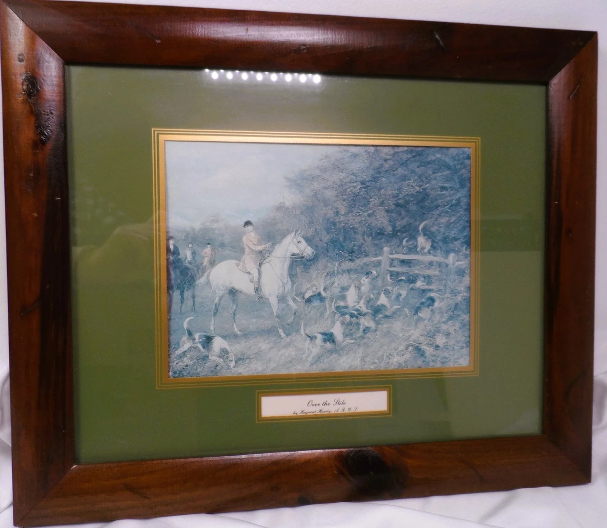 英国 Heywood Hardy「The Finish」額装プリント Heywood Hardy In Art