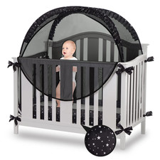 Zxplo Safety Crib Tent To Keep Baby In Pop Up Mosquito Net Netting Canopy Mesh