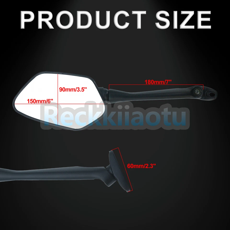 Espejos retrovisores alargables para moto Honda CBR250R CBR300R CBR500R Foto 2 de 4