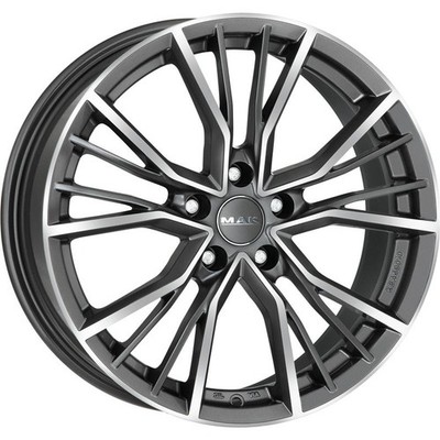 Alufelgen MAK UNION 21'' 9.5J 5x112 ET 36 66.45 GUN METALLIC MIRROR