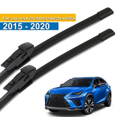 2Pcs Front Windshield Flat Wiper Blades For Lexus NX200 NX200t NX300h 2015-2020