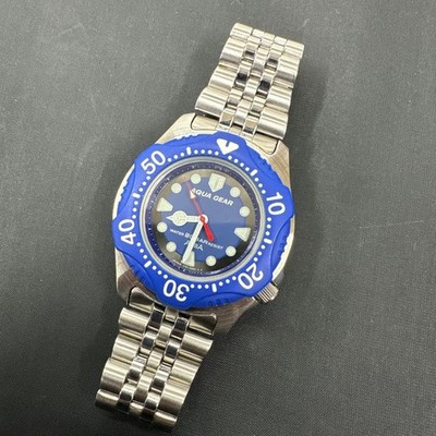 Seiko Alba Aquagear Wristwatch Quartz Diver Style Unisex Japan Made Watch