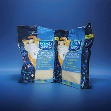 Fresh Step Crystals Health Monitor Cat Litter Unscented 2-7Lbs bags 14Lbs Total