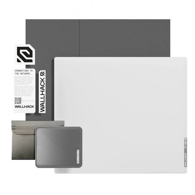 WALLHACK SP-004 Micro-Etched Glass Gaming Mouse Pad White Non-Slip