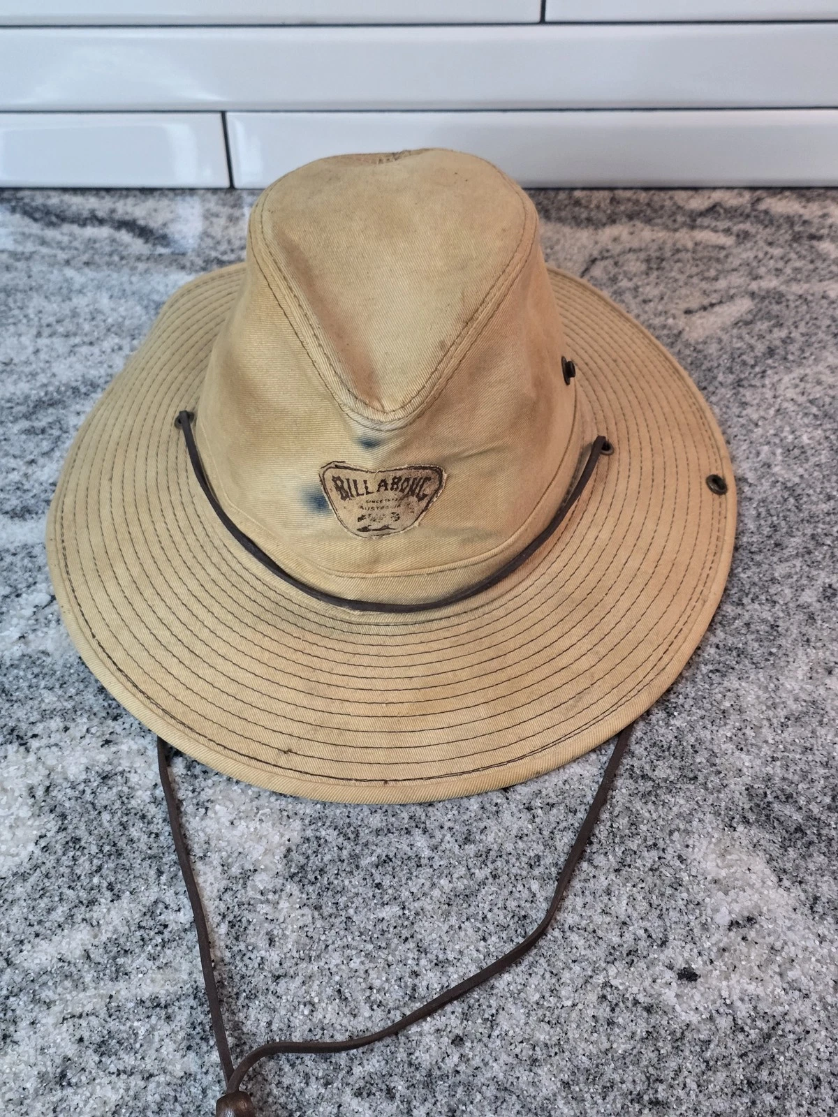 VTG Billabong Safari Bucket Hat Cowboy Small Canvas Outdoor Western Made USA