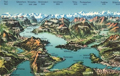 Postcard Lake Luzern, Switzerland Divided Back Unposted 1907-1915