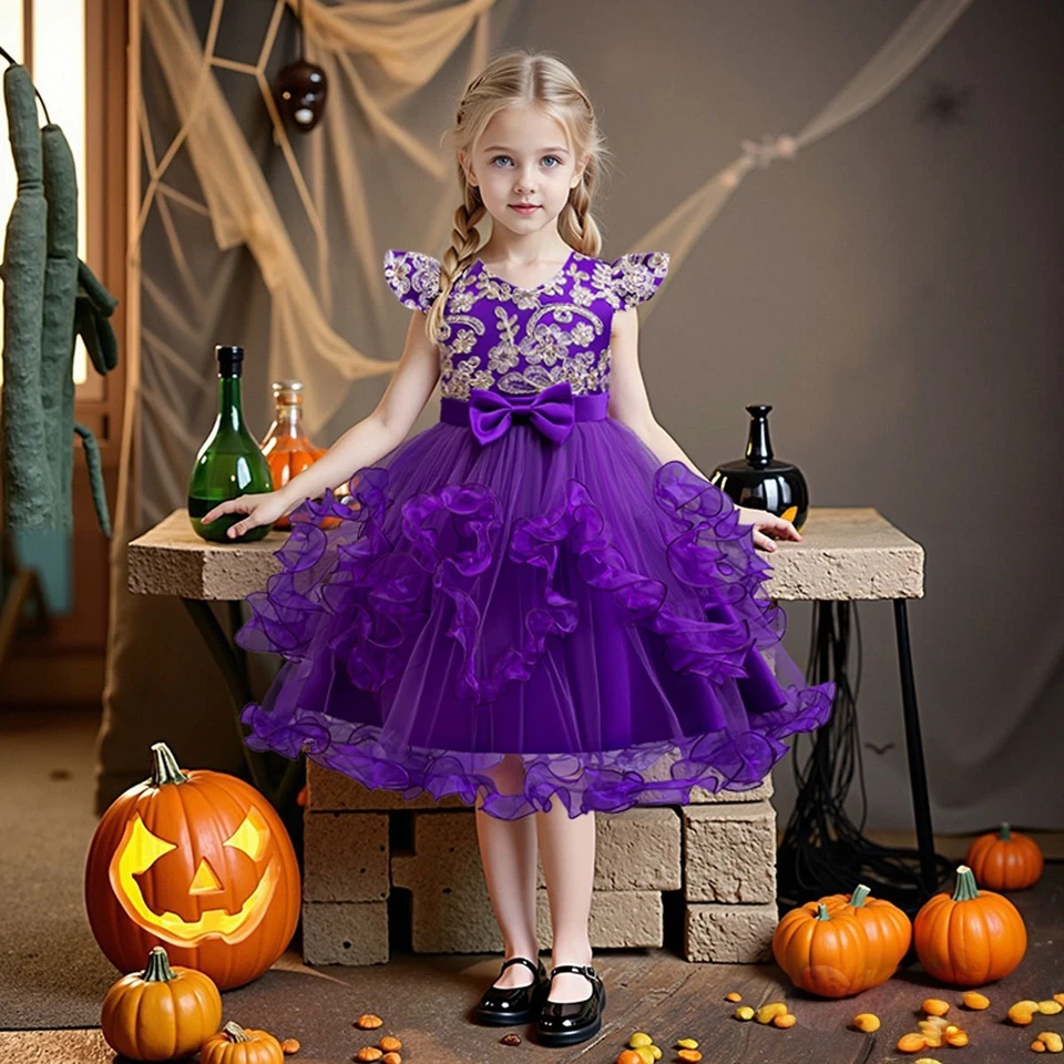 Wedding Flower Girl's Dresses Kids Toddler Girl Formal Pageant  Princess Dress - Изображение 3 из 4