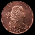 Photo of a 1796-P Large Cent from an eBay listing that sold on Jul 5, 2026