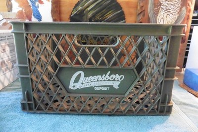 Dark Green QUEENSBORO Farms Rectangular Milk Crate Container Case New york city