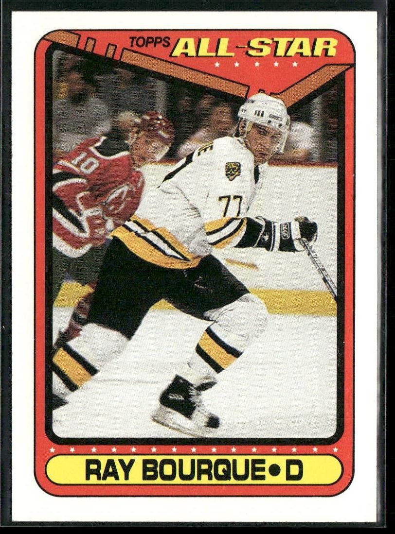 1990-91 Topps Ray Bourque #196 Boston Bruins