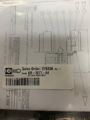 ARIEL KIT,VLV,148CT,MTX PN: KB-3077-AA