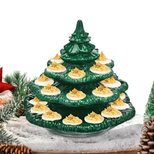 Deviled Egg Containers with Lid Reusable Stackable Plate Tableware