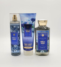 Bath Body Works Denim Daisies Body Mist Body Wash Body Cream Set of 3 New