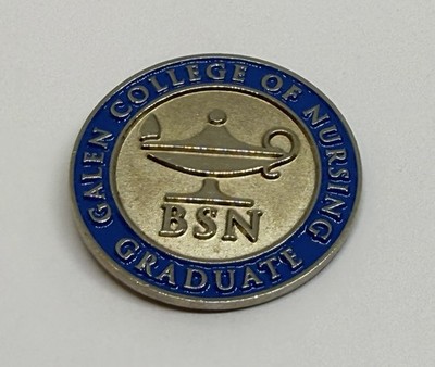 Galen College Of Nursing Graduate BSN Nursing Sterling Silver Lapel Pin (P185)