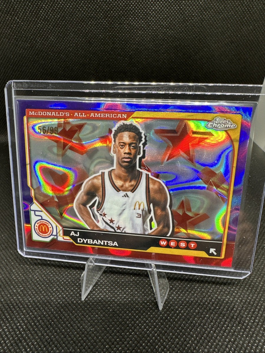 CLERMONT FERRAND 25周年 ダブルDVD 2025 Topps Chrome McDonald's All-American AJ Dybantsa Purple Lava