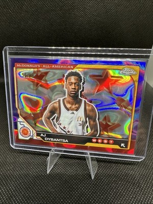 2025 Topps Chrome McDonald's All-American AJ Dybantsa Purple Lava