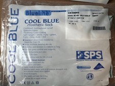 Cool Blue 3 Ply Prosthetic Sock w/ Hole 6  Top X 3  Toe X 16 Length CB3SMRG