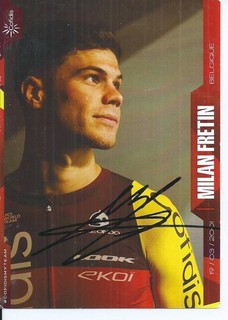 CYCLISME CP Autographe de MILAN FRETIN team COFIDIS