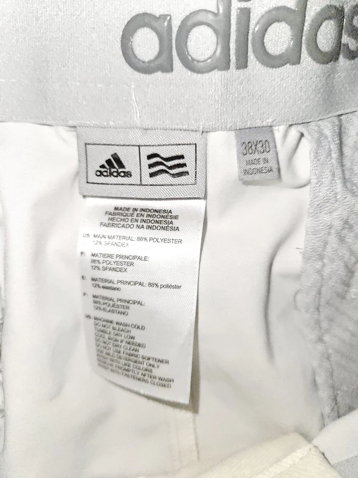 Adidas Golf Pants Men's 38x30 Ivory Lt. Weight Active Casual Workwear - Image 2 of 4