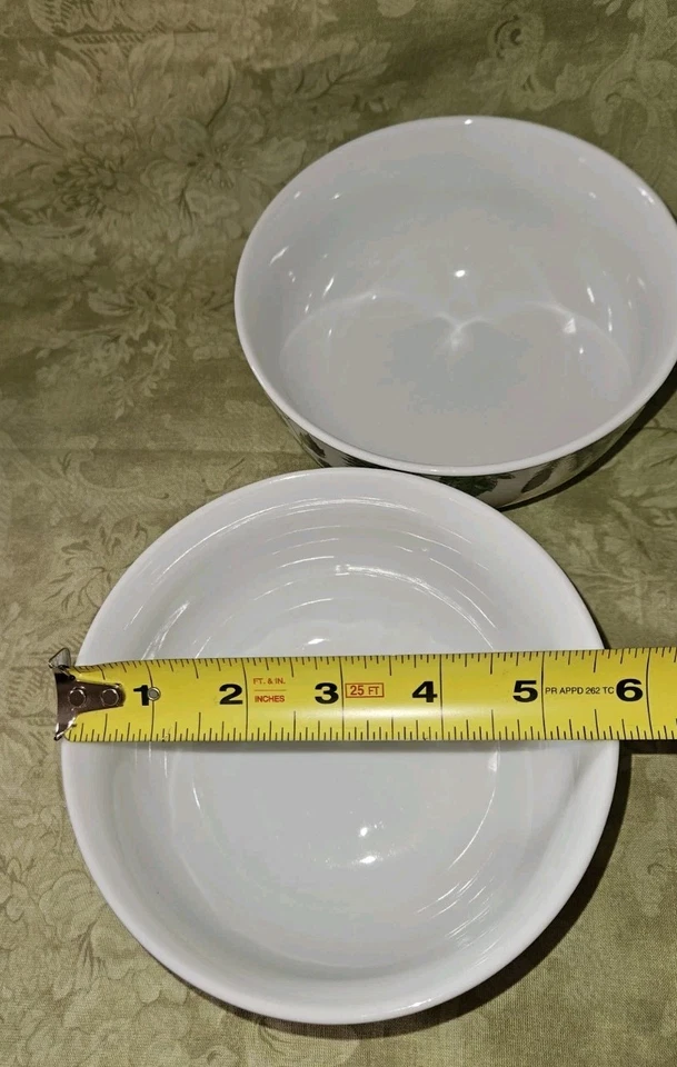 Six Pfaltzgraff PAINTED FOREST Porcelain Deep Soup/Cereal Bowls-EUC- HTF Pattern - Image 4 of 4