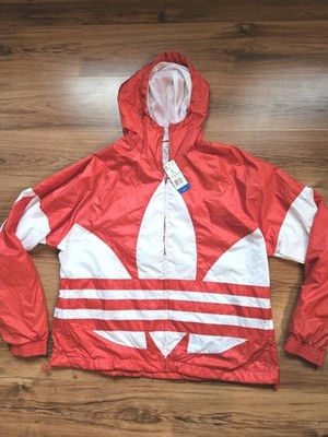 Vintage Adidas Big Trefoil Mens' Full Zip Hooded Jacket Size Large - Main Image