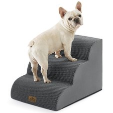 Dog Stair for Small Dog 15.7" H, 3 Step Pet Ramp for Couch