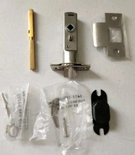 Baldwin 5513056P Privacy Door Lever Latch for 2-3/8" Backset, Satin Nickel