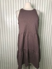 Gap Women's Sleeveless Dress Brown-purple Size L