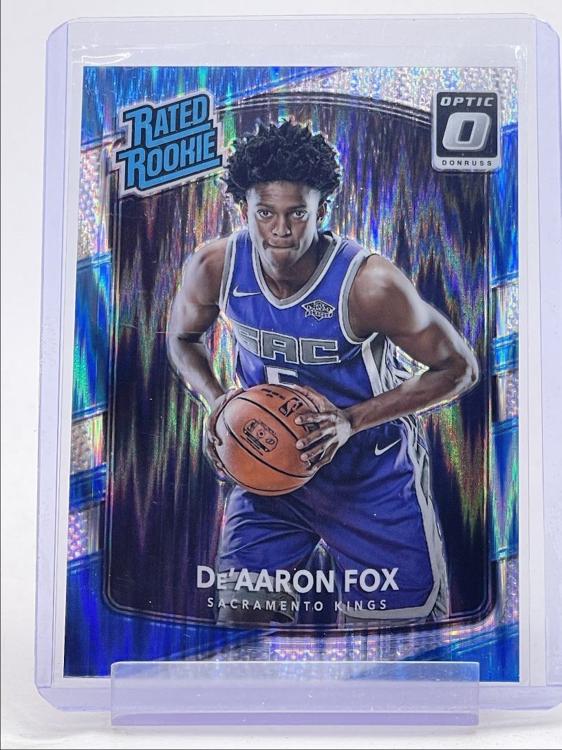DE'AARON FOX 2017-18 DONRUSS OPTIC RATED ROOKIE SHOCK PRIZM KINGS RC Q1727