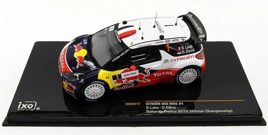 Ixo 1/43 Scale RAM517 - Citroen DS3 WRC - #1 France 2012 Winner C'Ship — 第 3/4 张图片