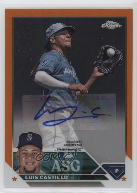 2023 Chrome Update All-Star Game Orange Refractor 8/25 Luis Castillo Auto 1g5l