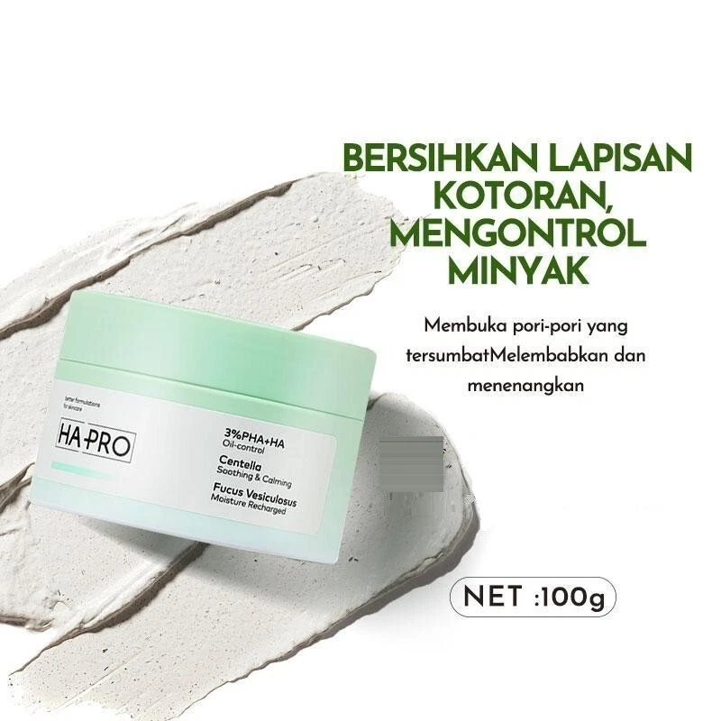 HA PRO Cica & Lactic Acid Clay Mask 100g | Acne Clay Mask US Free Tax - Image 2 of 4