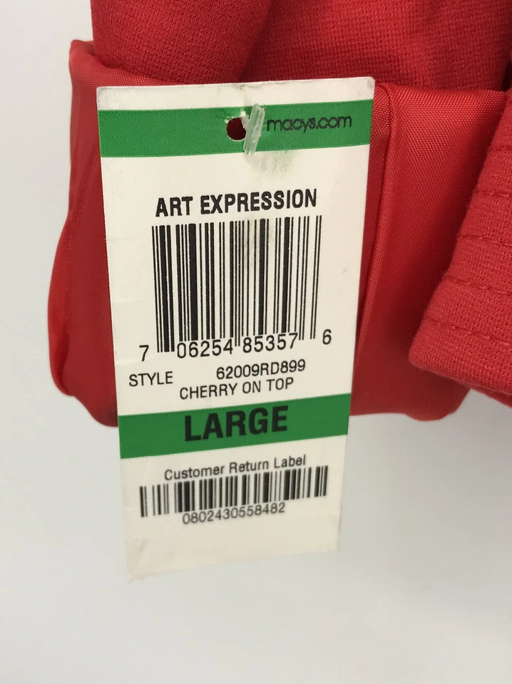 Chaqueta INC con Volantes Detalle Cereza en la Parte Superior Roja Talla Grande para Mujer con Cremallera Nueva con Etiquetas Foto 4 de 4