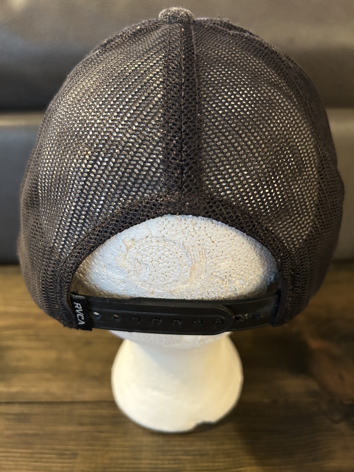 RVCA SNAPBACK Heather Gray Pattern Adjustable Mid… - image 3