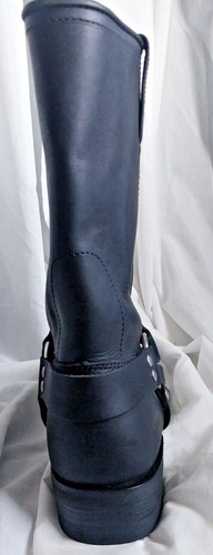 Ride Tecs 14M schwarz Leder Motorrad Stiefel Gurt halbhoch Cowboy Western Herren - Bild 8 von 11