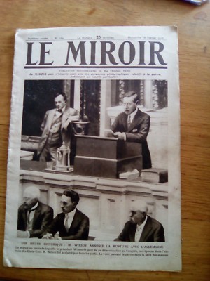 JOURNAL LE MIROIR N°169 - 18 2 1917 - WILSON