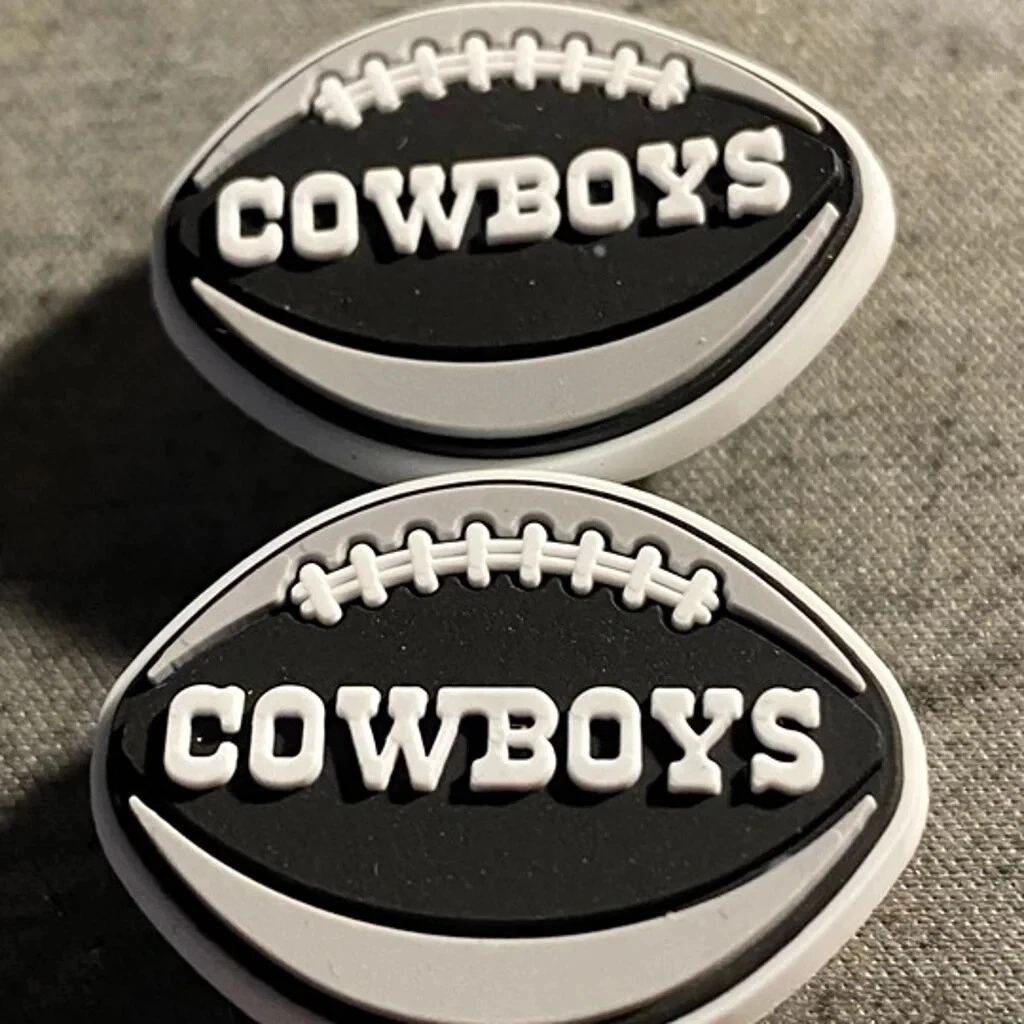 dallas cowboys croc charms 2 piece set eBay