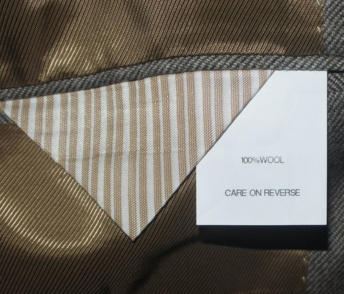 Neu ohne Etikett Herren 44R 44 Reg Billy Reid Fischgrätmuster Wolle teilweise gefüttert Sportmantel - Bild 9 von 11