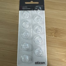 minifit OPEN 8mm Domes for Oticon/Bernafon Hearing Aids -10 Pack 