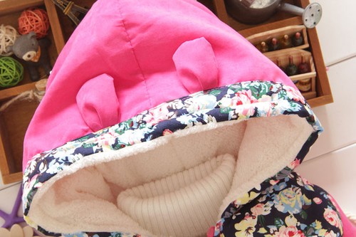 NEW Girls Baby Toddler Winter Warm Minnie Hooded Cartoon Coat Jacket Clothes - Picture 6 of 14