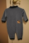 Carter's 6-9 mos fire truck romper, blue - EXCELLENT condition — photo 2
